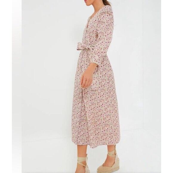 NWT Tuckernuck HYACINTH HOUSE Pink Floral Nellie Maxi Dress Medium - Picture 3 of 12